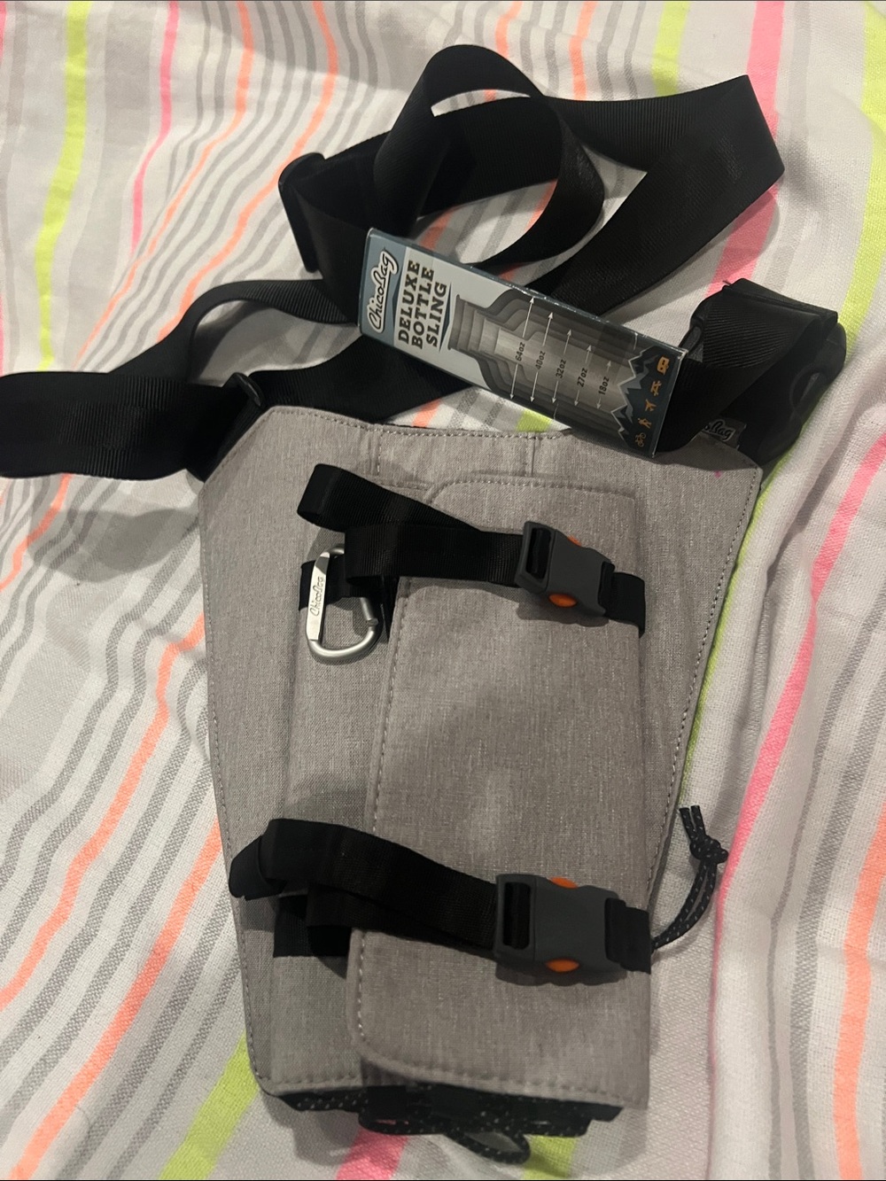 Gray Utility Holster Bag with Black Straps - Unknown Brand